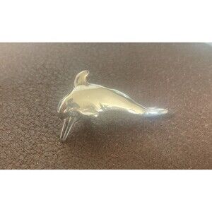 Vintage Sterling Silver 925 MexicoDolphin Pendant 8.1 Grams